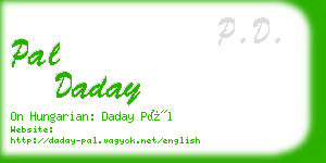 pal daday business card